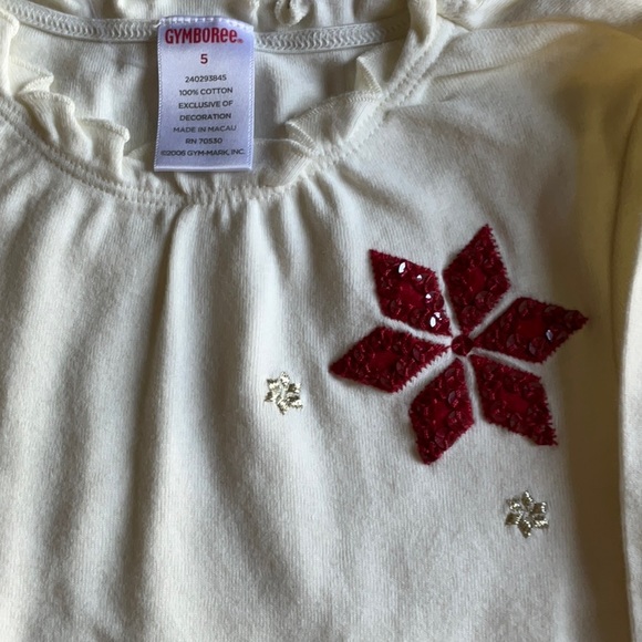 NWT Gymboree girls set, with sequence embellishments, size 5, $100 cotton - Picture 2 of 4